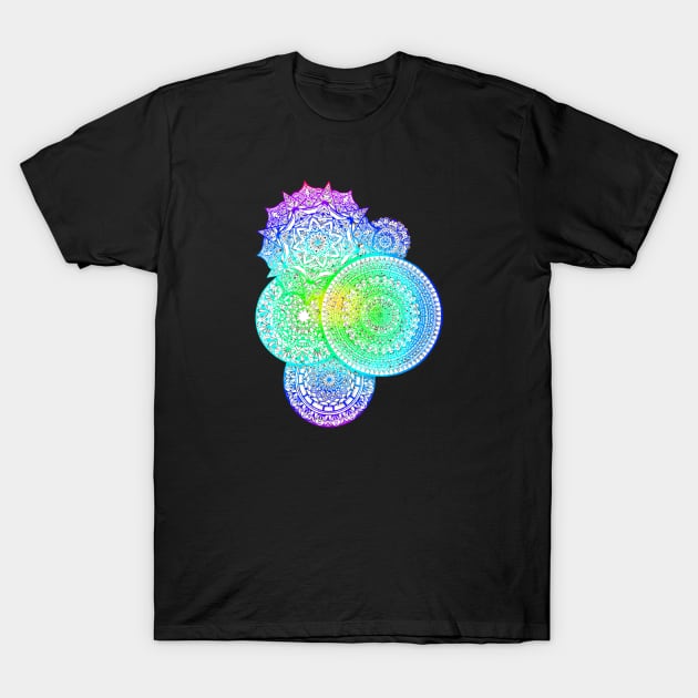 colorful mandalas T-Shirt by Lamink